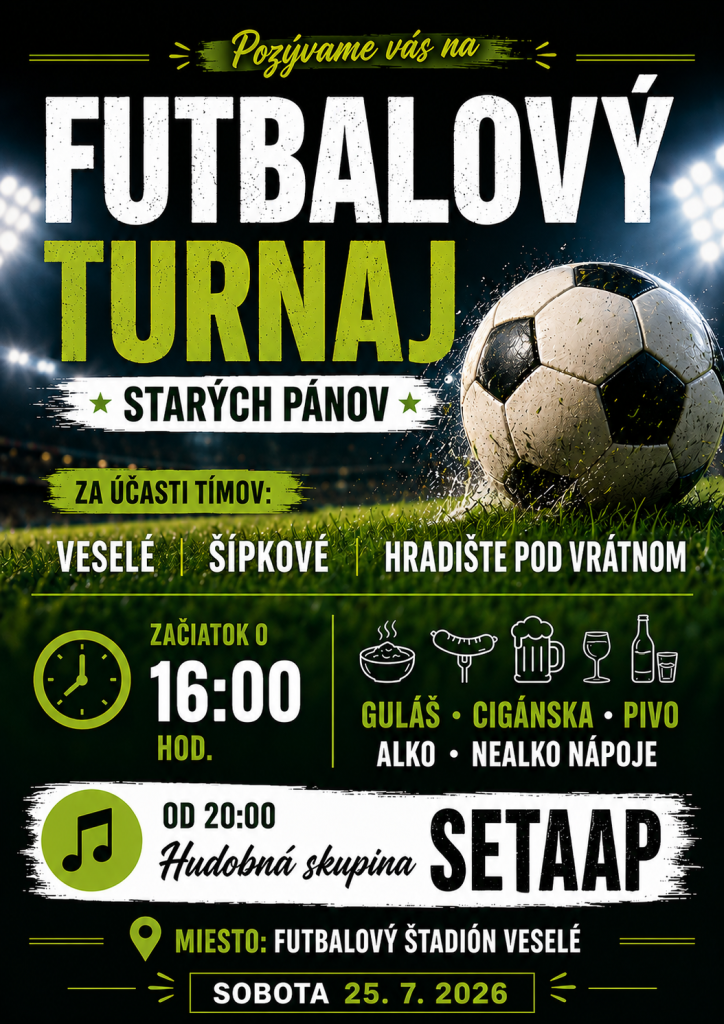 futbalový turnaj starých pánov